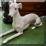 P02. Porcelain whippet.